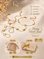 Starry Hand Chain with gift packaging