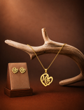 Mom Heart Stainless Steel Jewellery Set