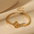 Luxury Clover Bracelet – Gold Stainless Steel